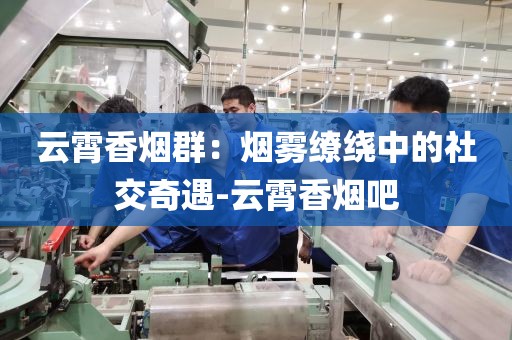 云霄香烟群：烟雾缭绕中的社交奇遇-云霄香烟吧