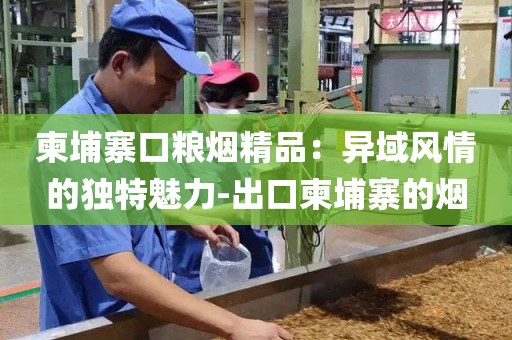 柬埔寨口粮烟精品：异域风情的独特魅力-出口柬埔寨的烟