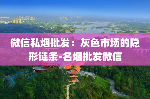 微信私烟批发：灰色市场的隐形链条-名烟批发微信