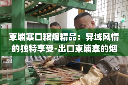 柬埔寨口粮烟精品：异域风情的独特享受-出口柬埔寨的烟
