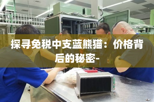 探寻免税中支蓝熊猫：价格背后的秘密-